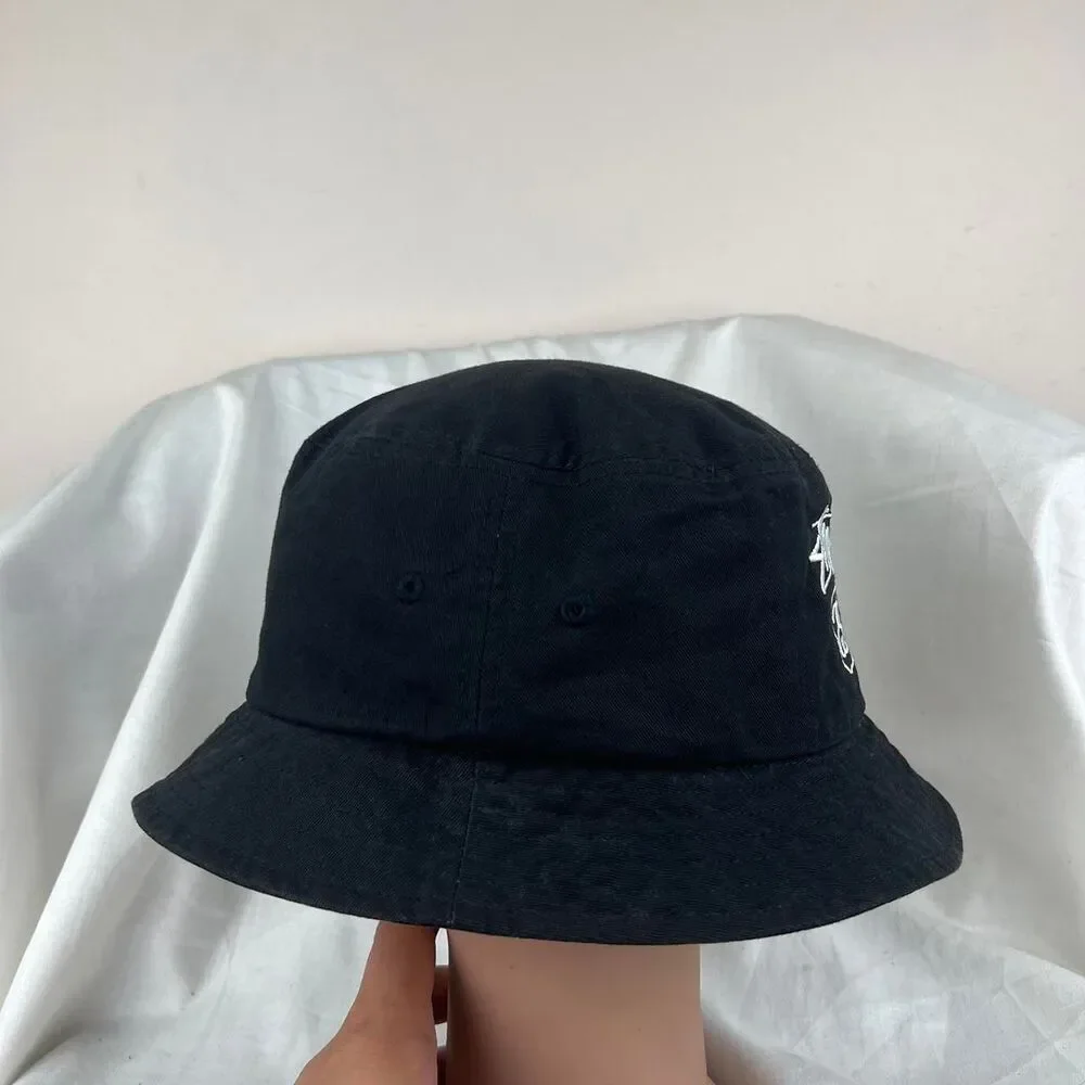 Stussy Black Bucket Hat With White Logo Size OS